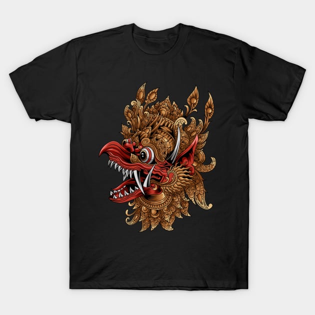 Jatayu Balinese Mask T-Shirt by Marciano Graphic